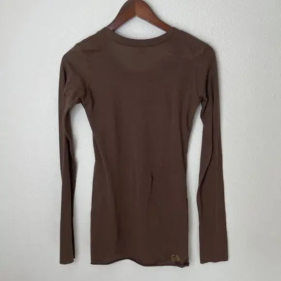 Sea New York Brown Long Sleeve Tee | S - Picture 6 of 8